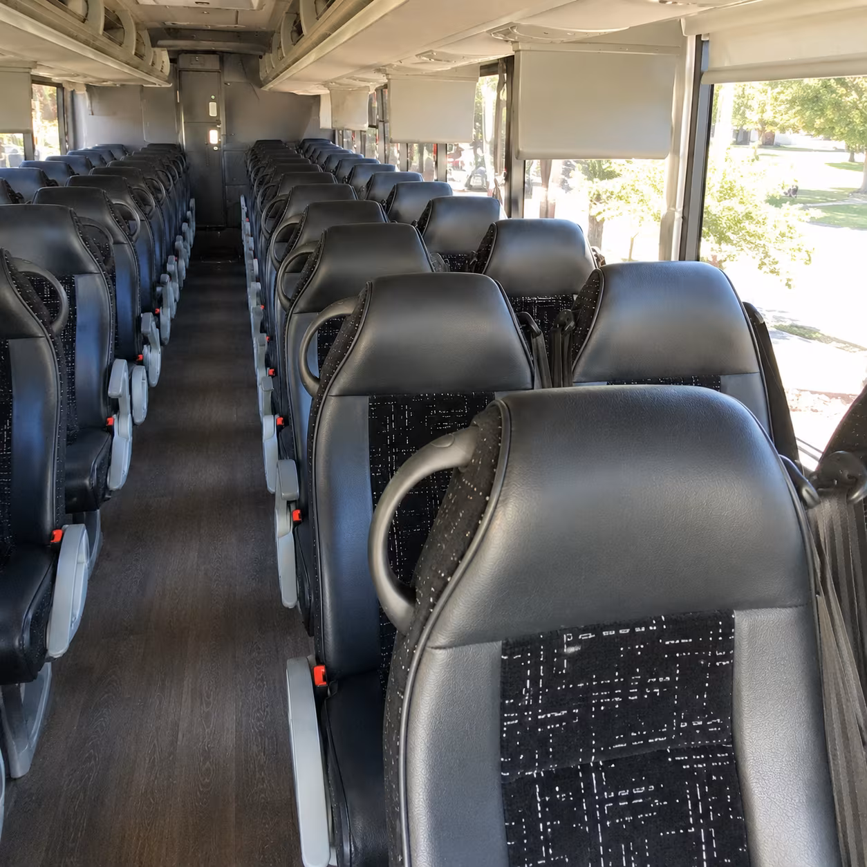 clovis charter bus services interior